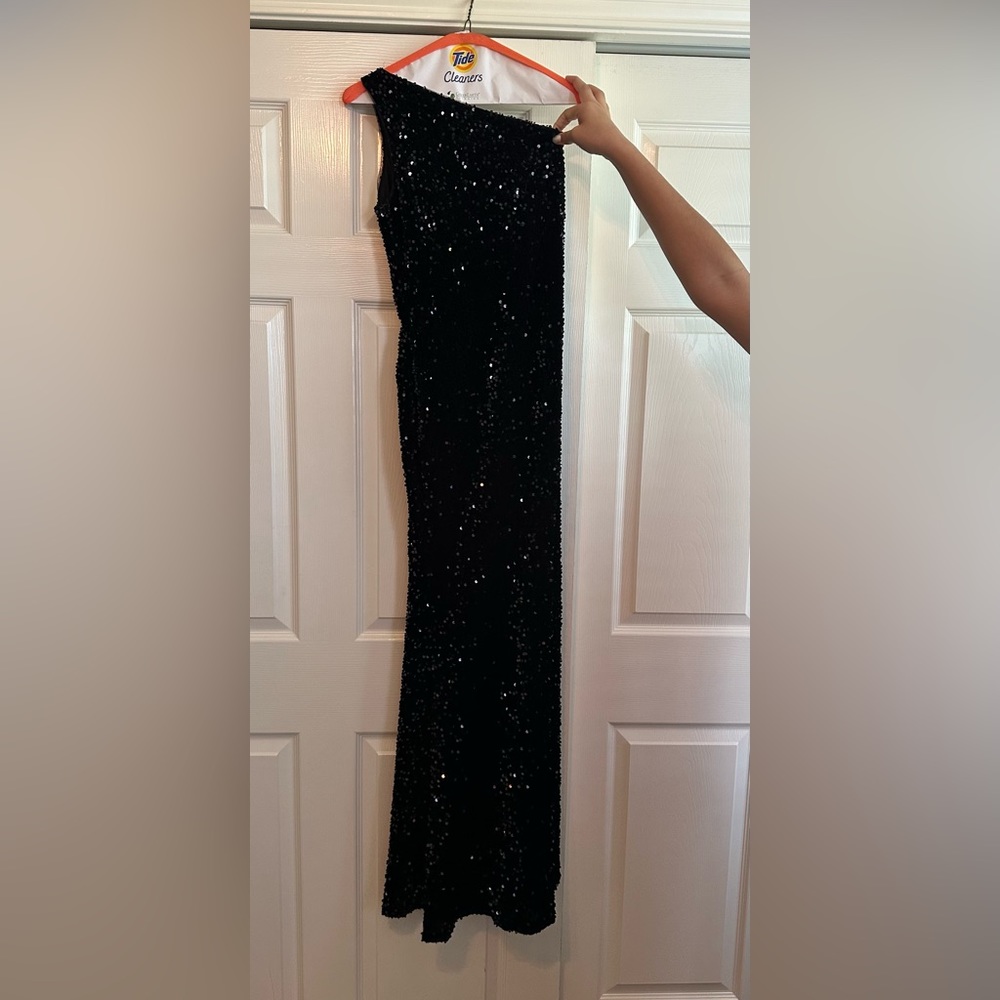 Black Sequin Formal Event Dress